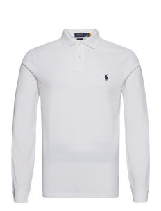 white long sleeve ralph lauren polo shirt