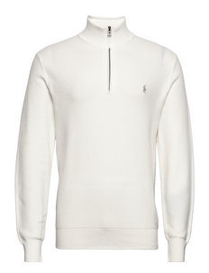 white half zip polo