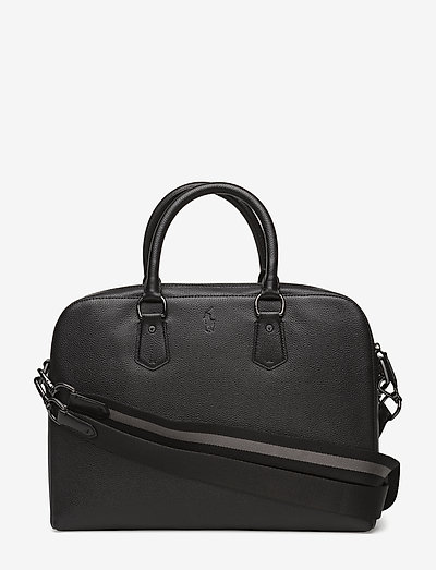 Pebbled Leather Briefcase (Black) (258 