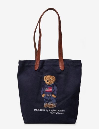 Polo Bear Twill Shopper Tote - shoppers - navy