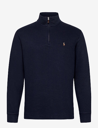 fuzzy half zip pullover