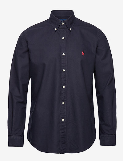 Custom Fit Oxford Shirt - hørskjorter - rl navy