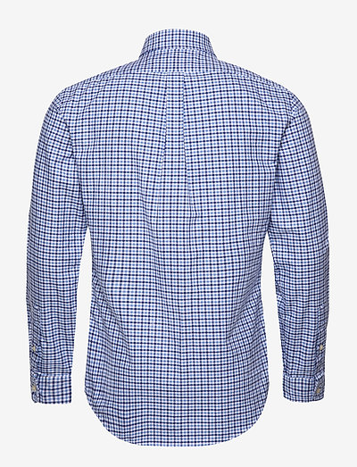 slim fit gingham oxford shirt