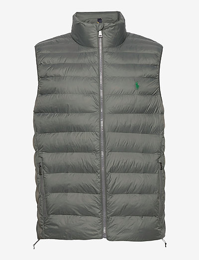 Packable Quilted Vest - vests - charcoal grey