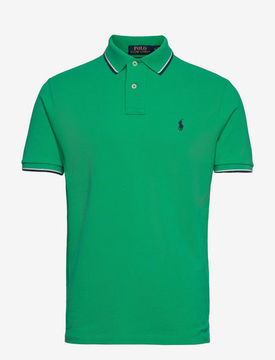 Custom Slim Fit Mesh Polo Shirt - kortærmede poloer - cabo green/c7996