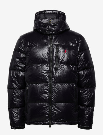 Water-Repellent Down Jacket - forede jakker - polo black glossy
