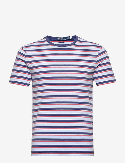 Custom Slim Fit Striped Jersey T-Shirt - krótki rękaw - elite blue multi