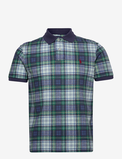 Custom Slim Fit Plaid Polo Shirt - kurzärmelig - gordan madras pri