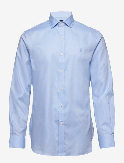 Slim Fit Dobby Shirt - bolir - 3183c blue/white