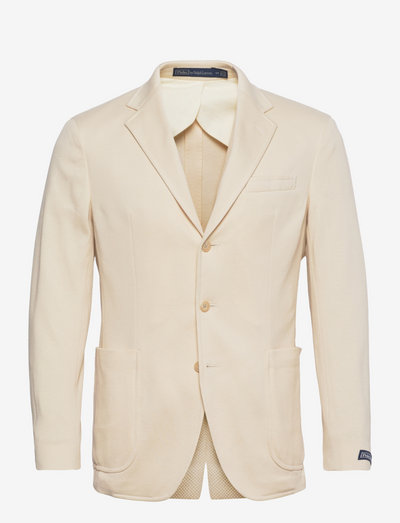Polo Soft Knit Piqué Suit Jacket - marynarki jednorzędowe - desert sand