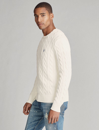 Polo Ralph Lauren Cable-knit Cotton Sweater (Andover Cream/Creme ...