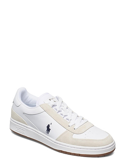 Court Leather & Suede Sneaker - baskets imperméables - white/newport nav