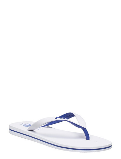 white polo flip flops