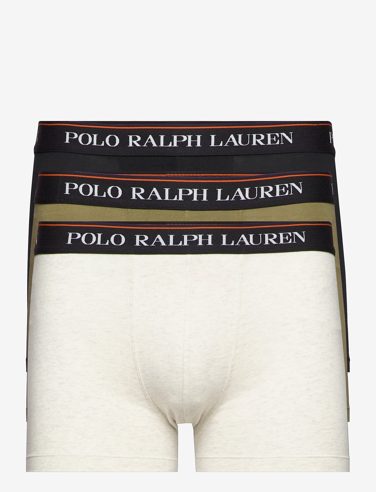 Polo Ralph Lauren Underwear - Stretch Cotton Boxer Brief 3-Pack - boxer briefs - 3pk blk/bsc olive - 0