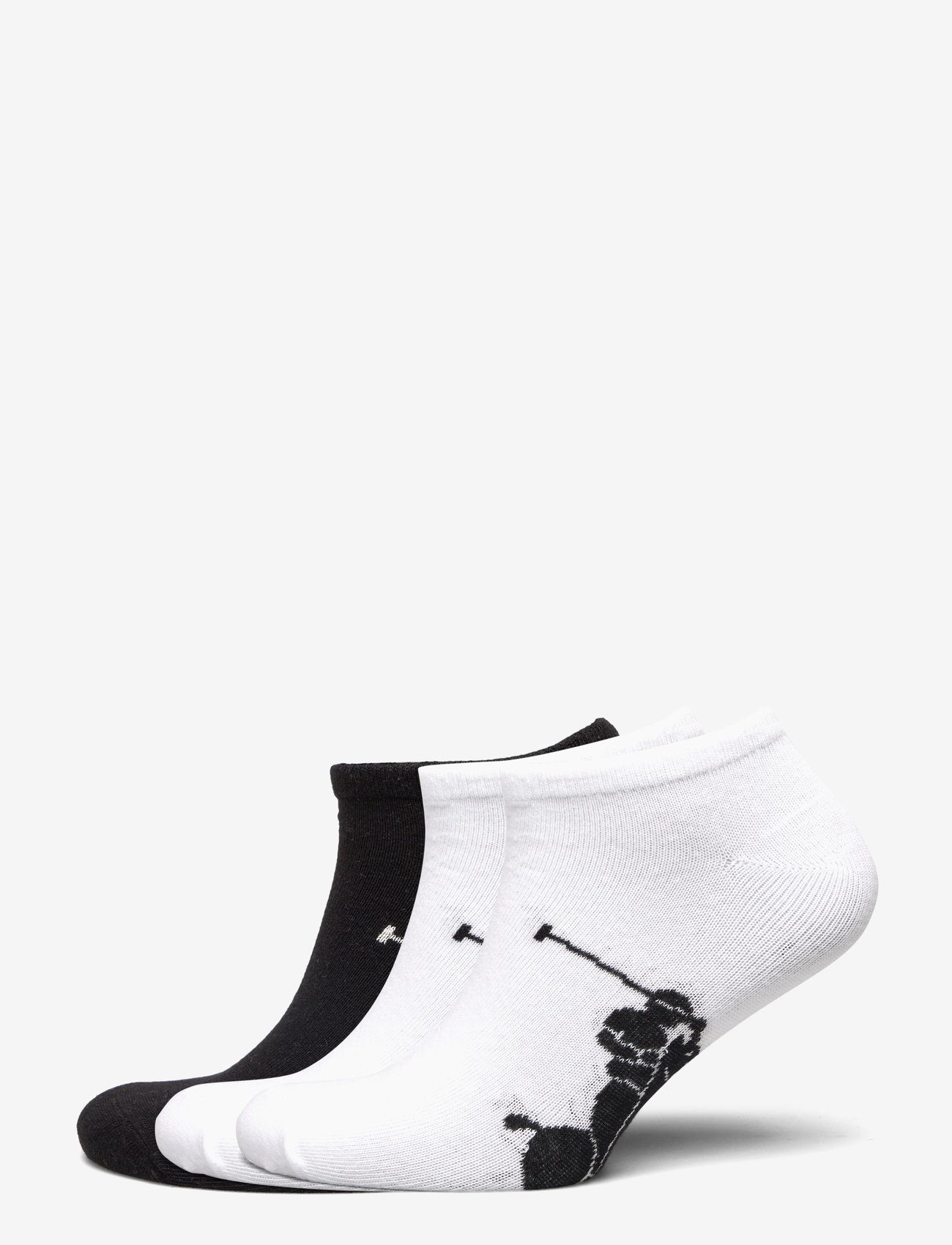 men's polo ankle socks white