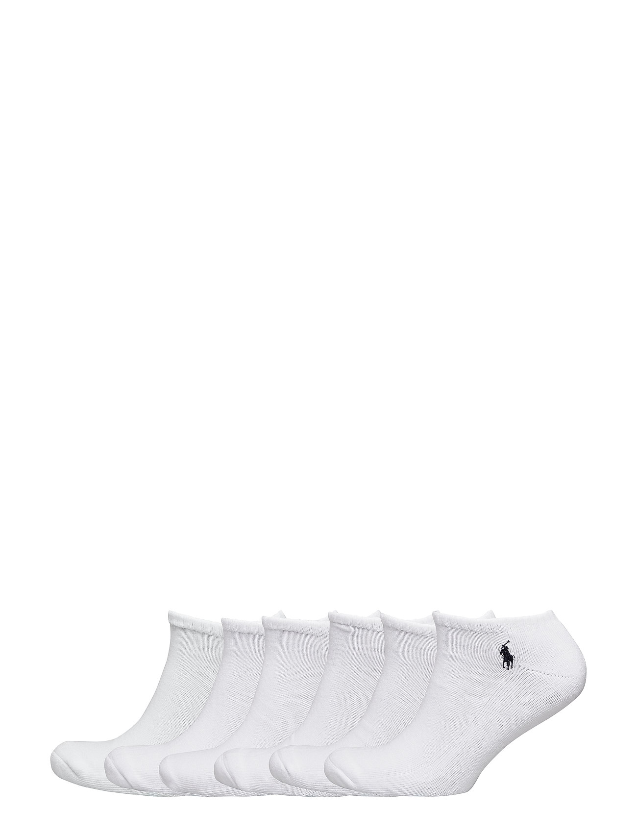 Cushi D Low-Cut-Sock 6-Pack Ankelsokker Korte Strømper White Polo Ralph Lauren