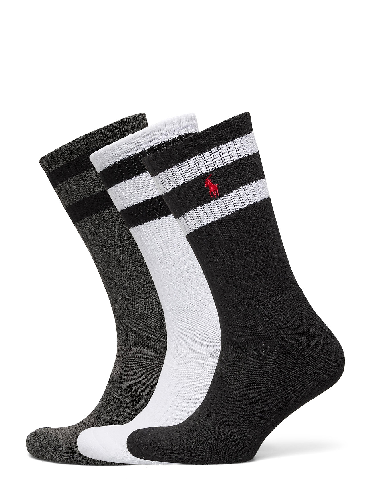 Athletic Crew Sock 3-Pack Underwear Socks Regular Socks Multi/patterned Polo Ralph Lauren Underwear