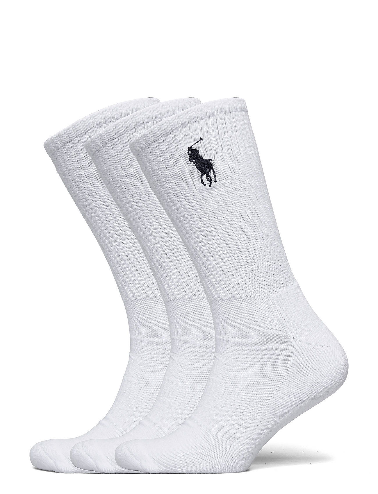 Big Pony Crew Sock 3-Pack Underwear Socks Regular Socks White Polo Ralph Lauren Underwear