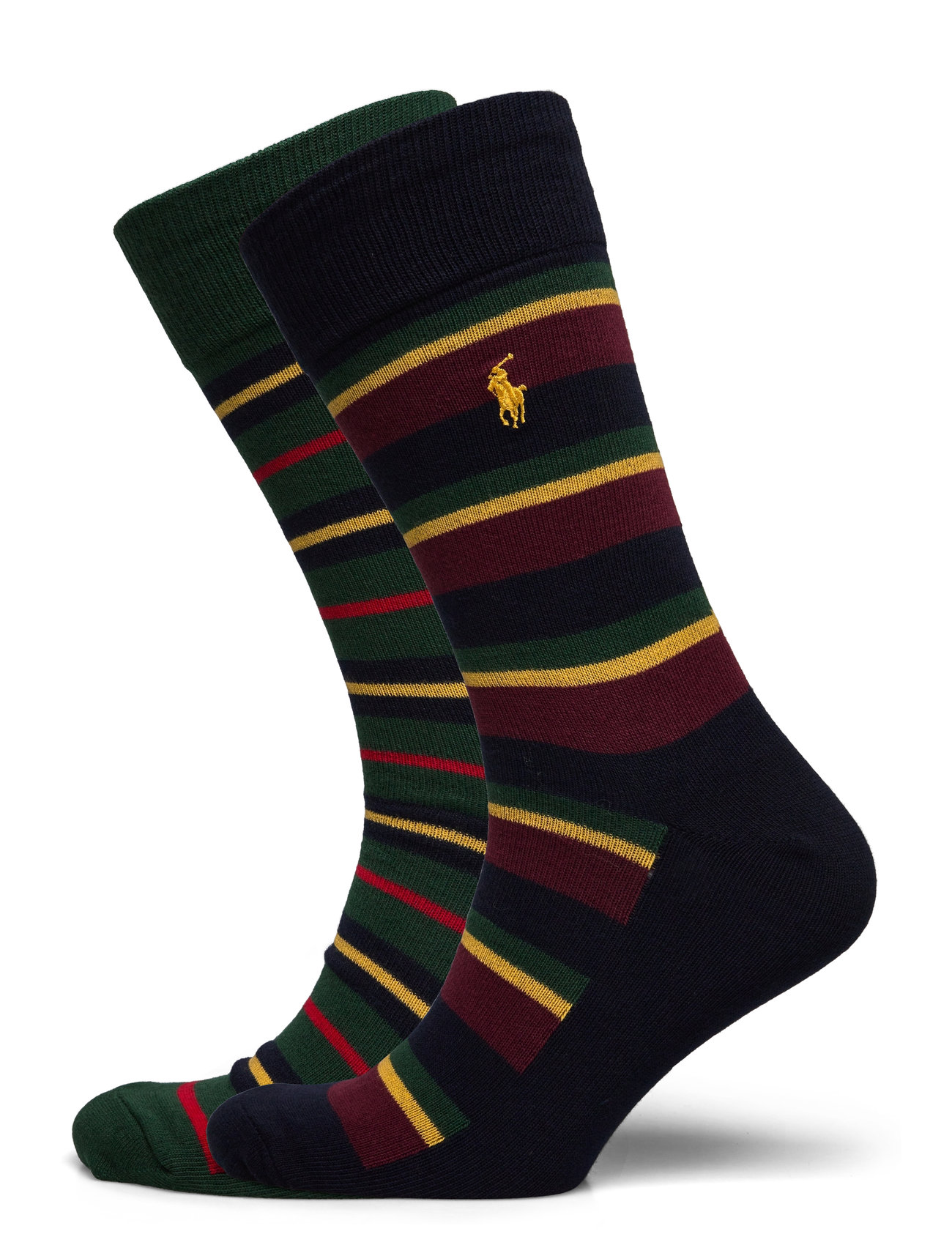 Striped Cotton-Blend Trouser Sock 2-Pack Underwear Socks Regular Socks Navy Polo Ralph Lauren Underwear