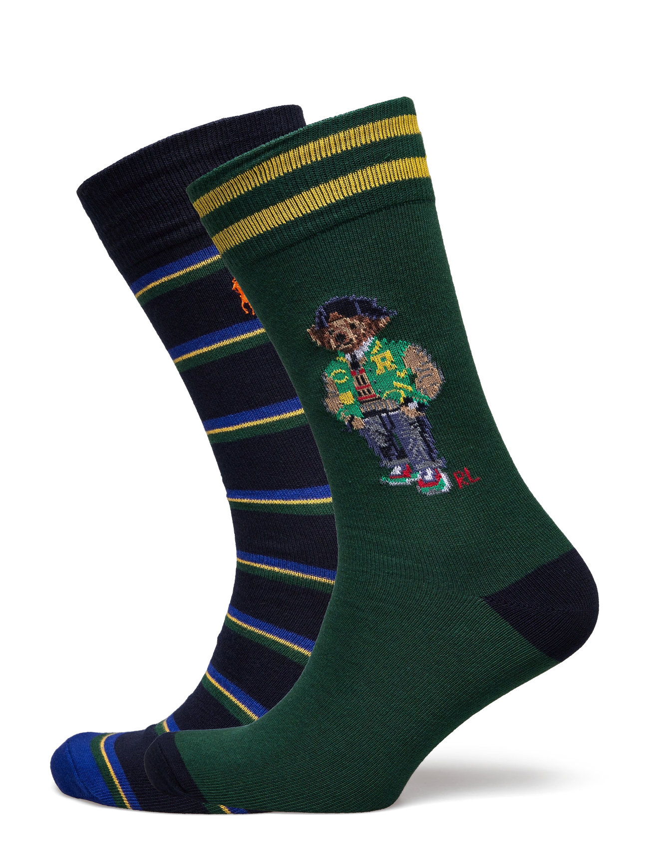 Polo Bear Trouser Sock 2-Pack Underwear Socks Regular Socks Green Polo Ralph Lauren Underwear