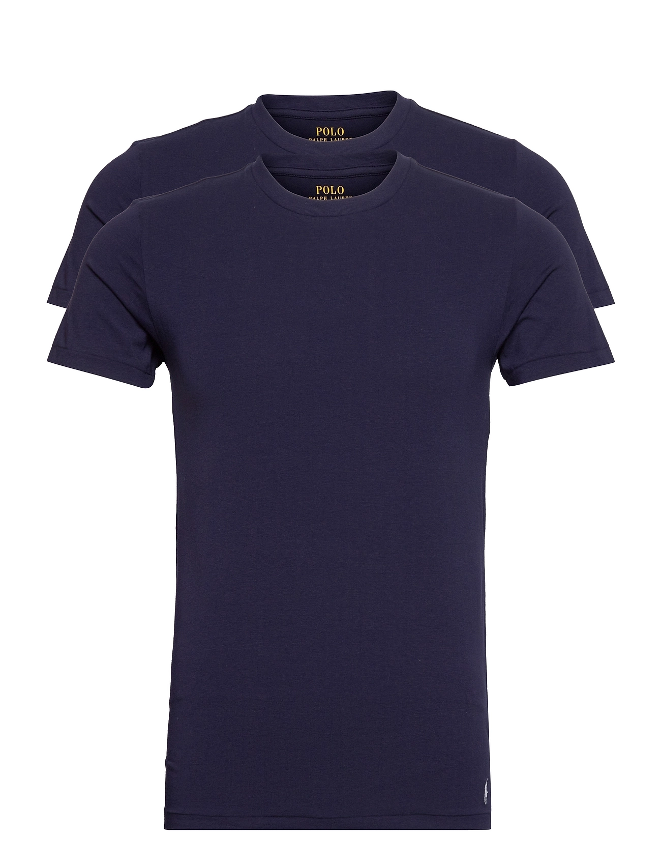 Classic Crewneck Undershirt 2-Pack Underwear Night & Loungewear Pyjama Tops Blue Polo Ralph Lauren