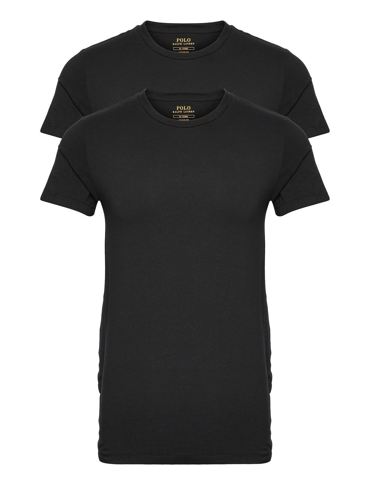 Classic Crewneck Undershirt 2-Pack Underwear Night & Loungewear Pyjama Tops Black Polo Ralph Lauren