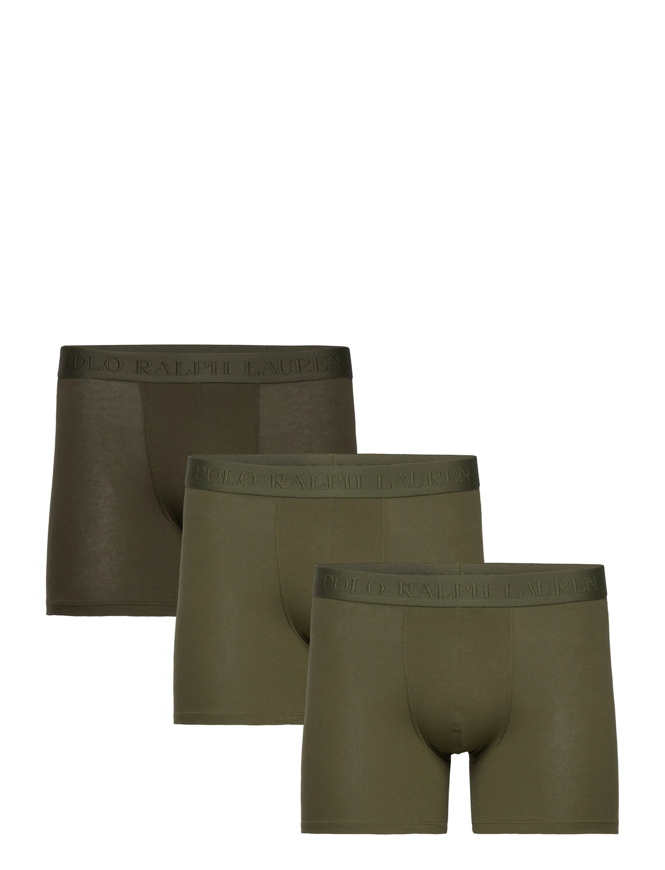 Polo Ralph Lauren Stretch Cotton Boxer Brief 3-Pack, L, Green, Undertøj > Boksere, Herre