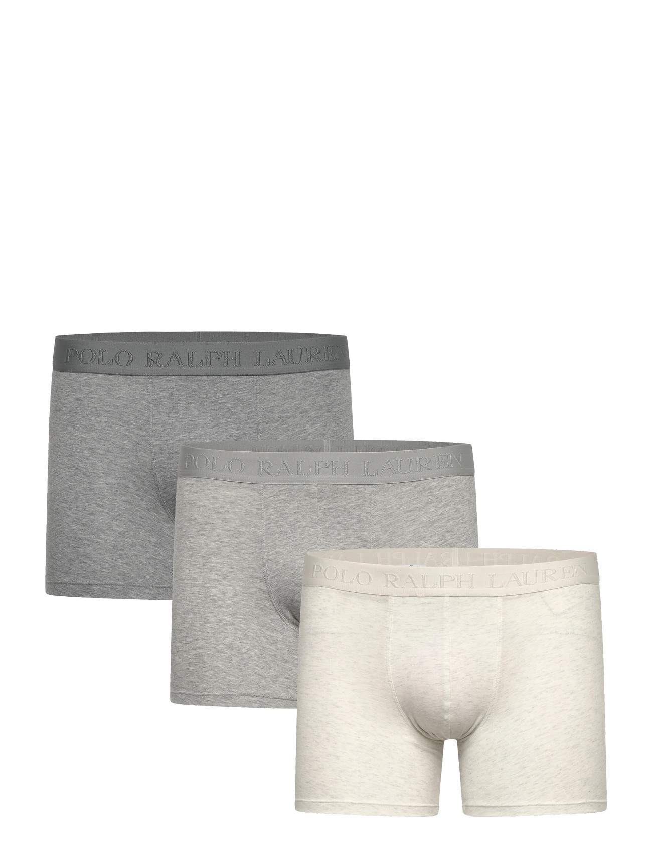 Polo Ralph Lauren Stretch Cotton Boxer Brief 3-Pack, M, Grey, Undertøj > Boksere, Herre