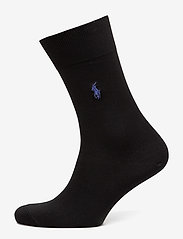 Pony Flat-Knit Trouser Socks - BLACK