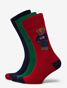 Polo Bear 3-Sock Gift Set - jultröjor - gb seasonal bears