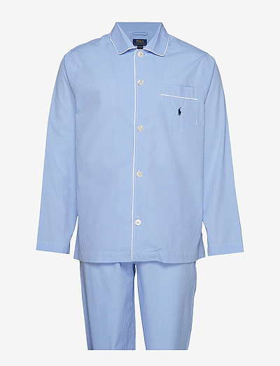 Gingham Poplin Long Sleep Set