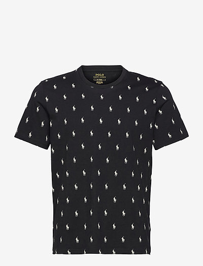 Signature Pony Cotton T-Shirt - pyjamaoberteil - polo black aopp