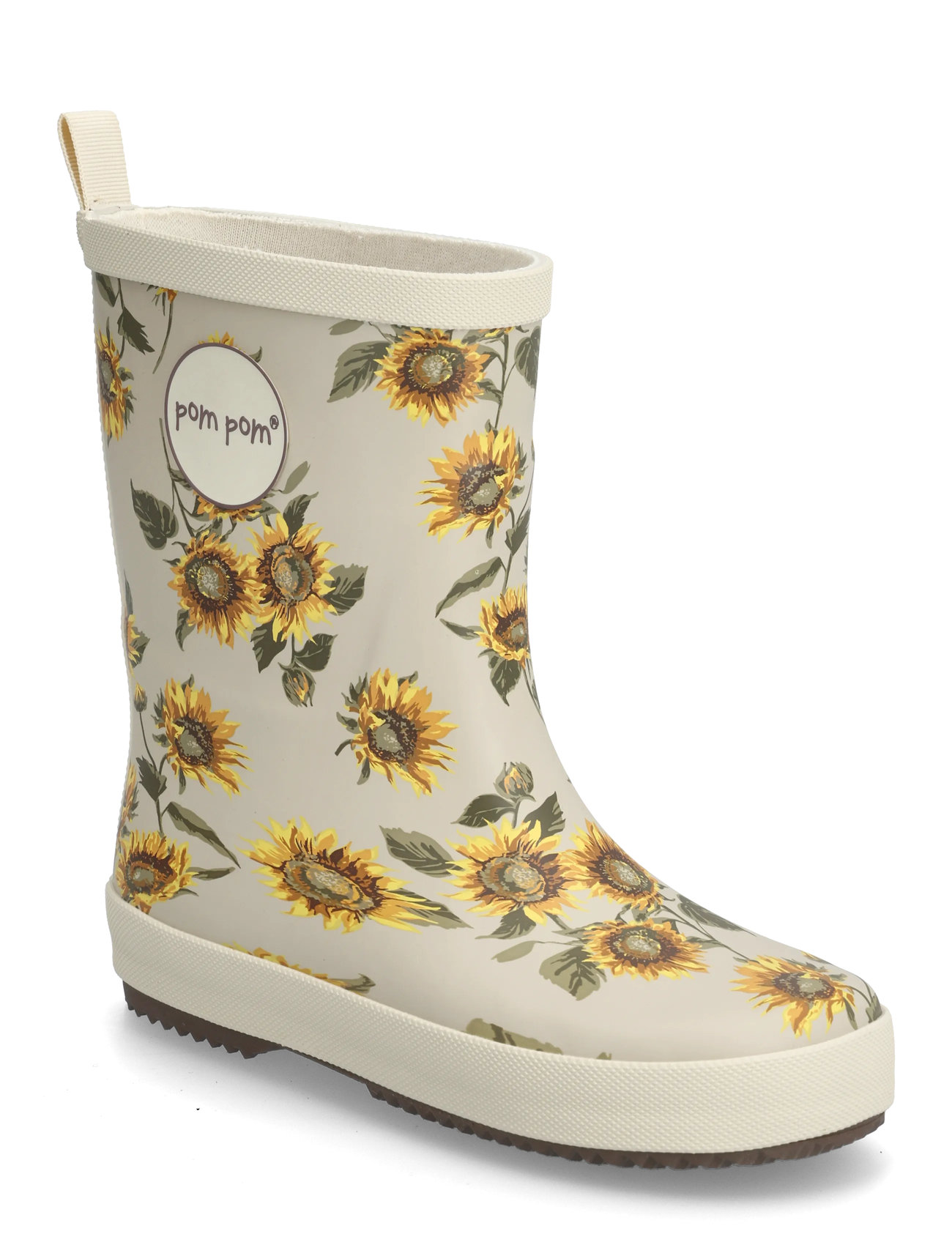 POM POM Gumboots Aop Beige - 22 - Kinder