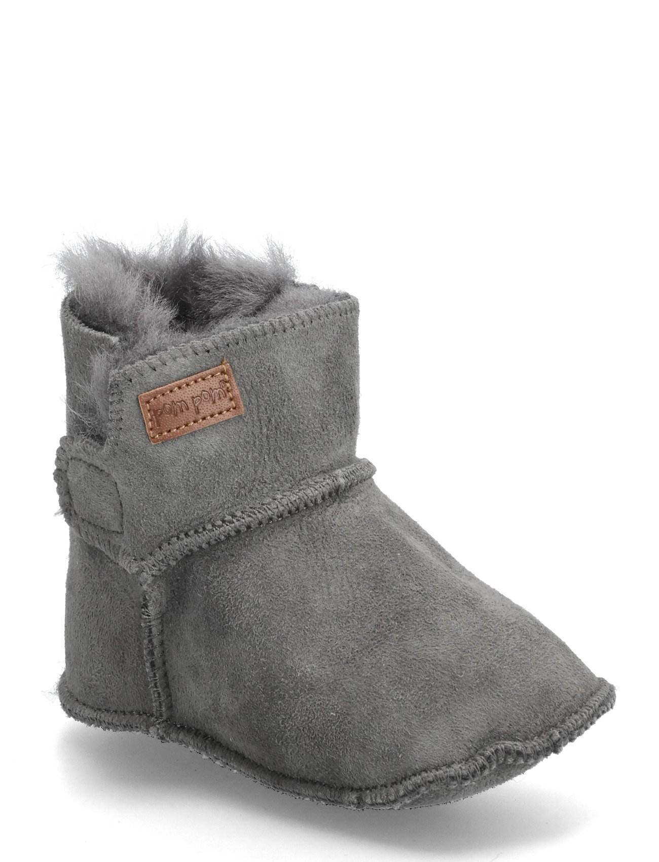 POM POM Booty Sheapskin Grau - 18/19 - Kinder
