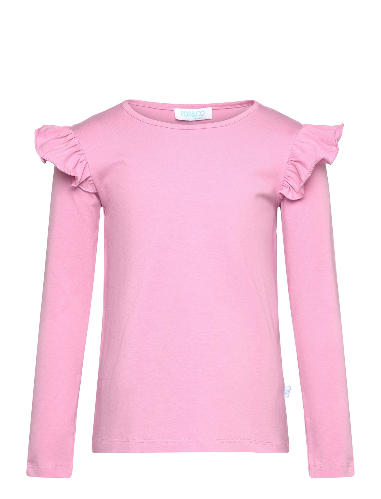 Alicia Pink Candy Tops T-shirts Long-sleeved T-Skjorte Pink POP & CO