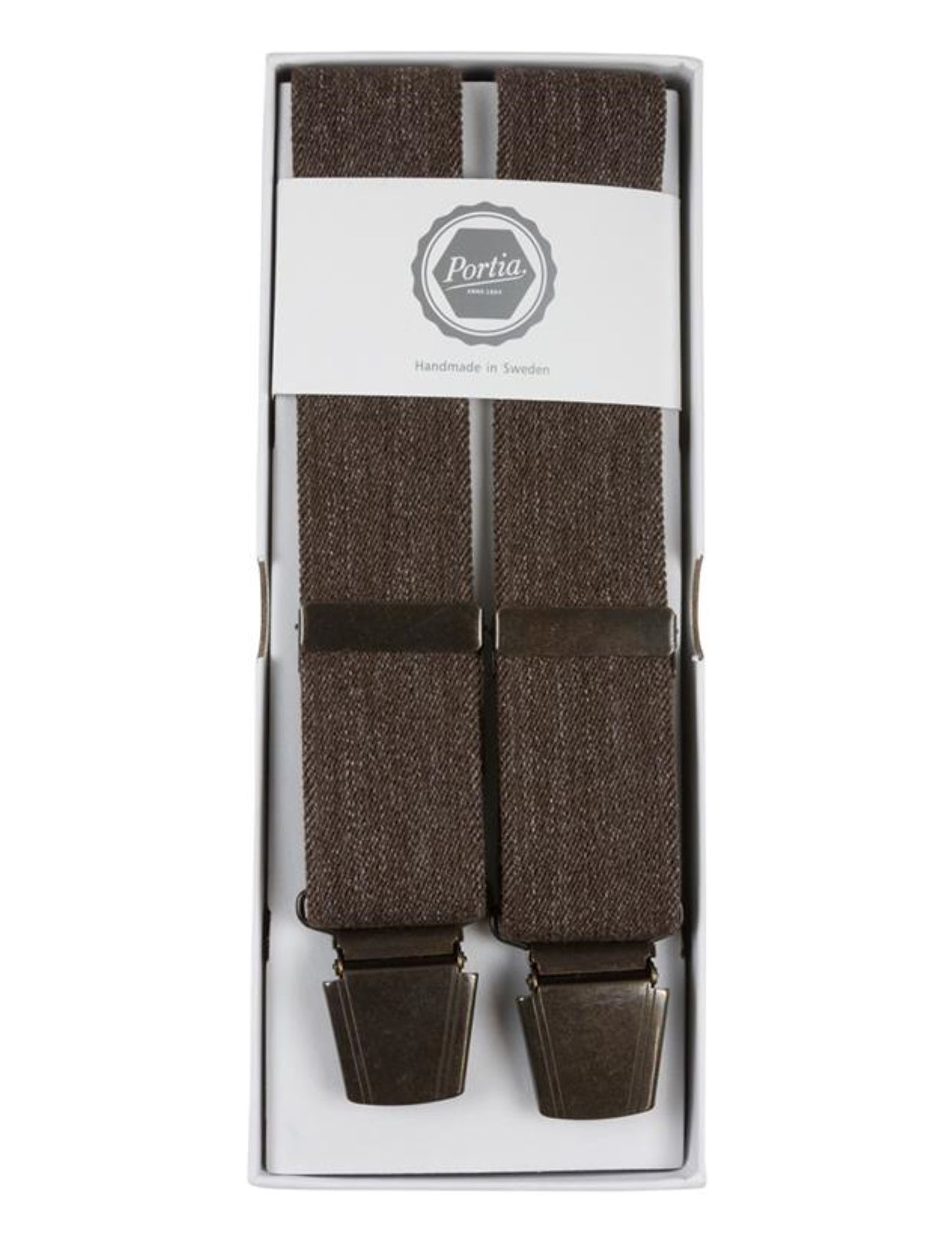 Melange Suspenders Brown Portia 1924