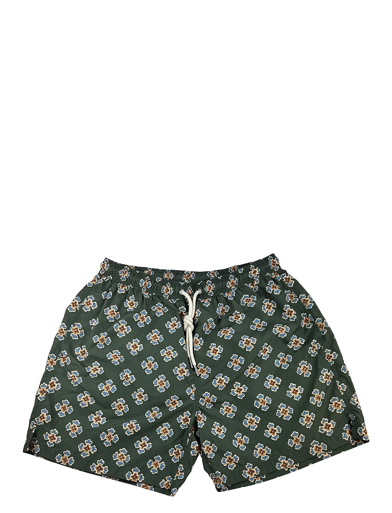 Portia 1924 Floral Swim Shorts Khaki Green