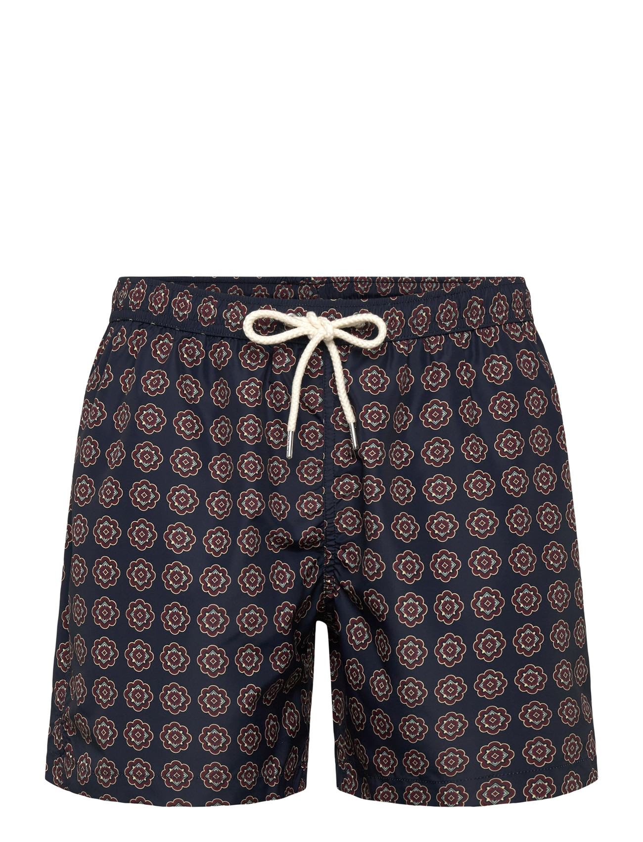 Portia 1924 Pattern Swimshorts, M, Navy, Badetøj > Shorts, Herre