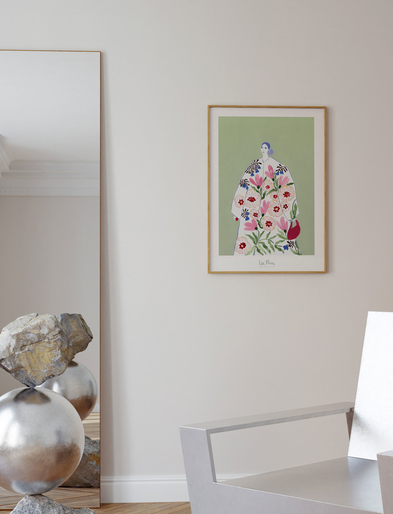 Poster & Frame Festive Coat, 70X100 cm, Multi/patterned, Plakater > Illustrationer, Unisex