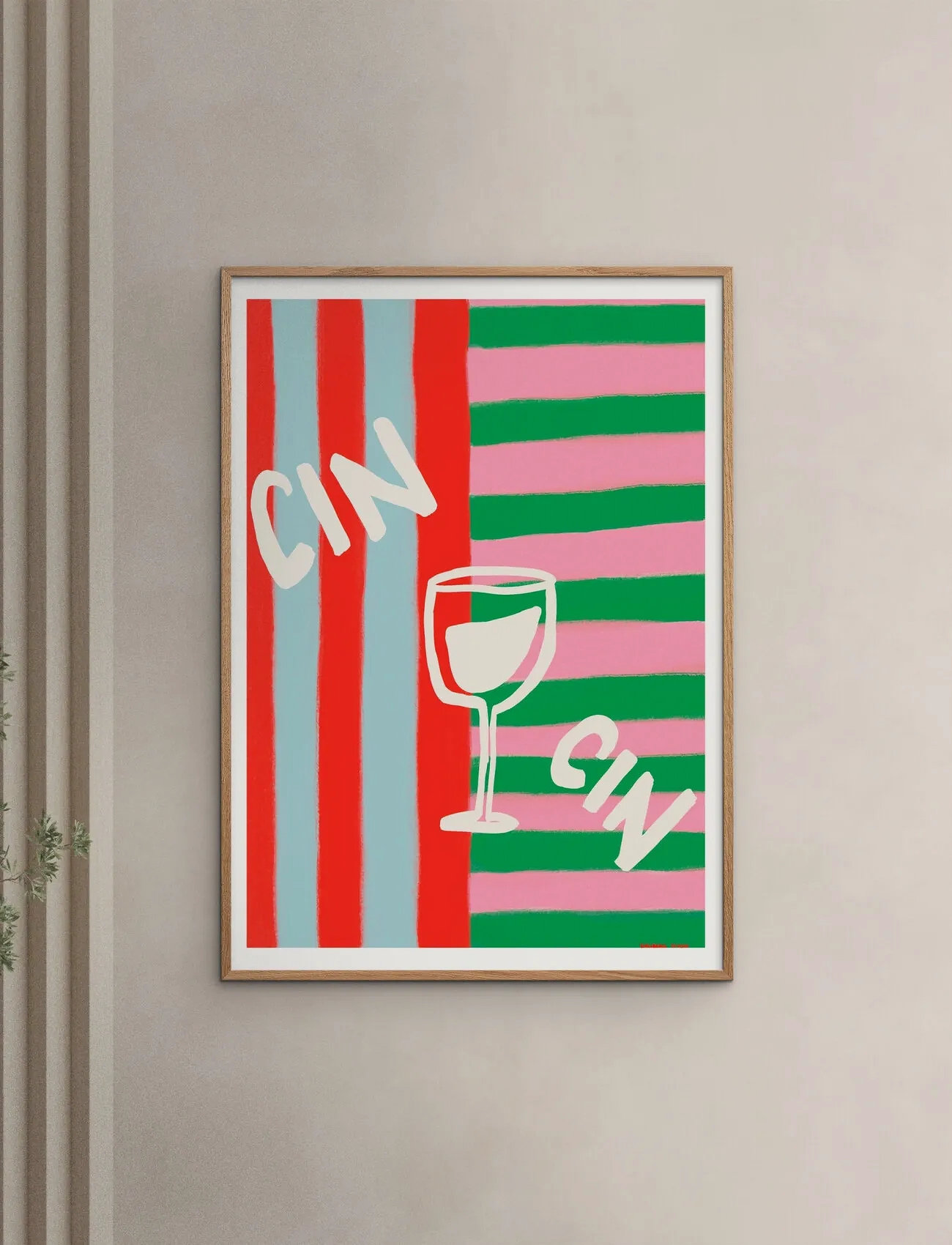 Poster & Frame Engberg Studio - Cin Cin, 50X70 cm, Multi/patterned, Plakater > Illustrationer, Unisex