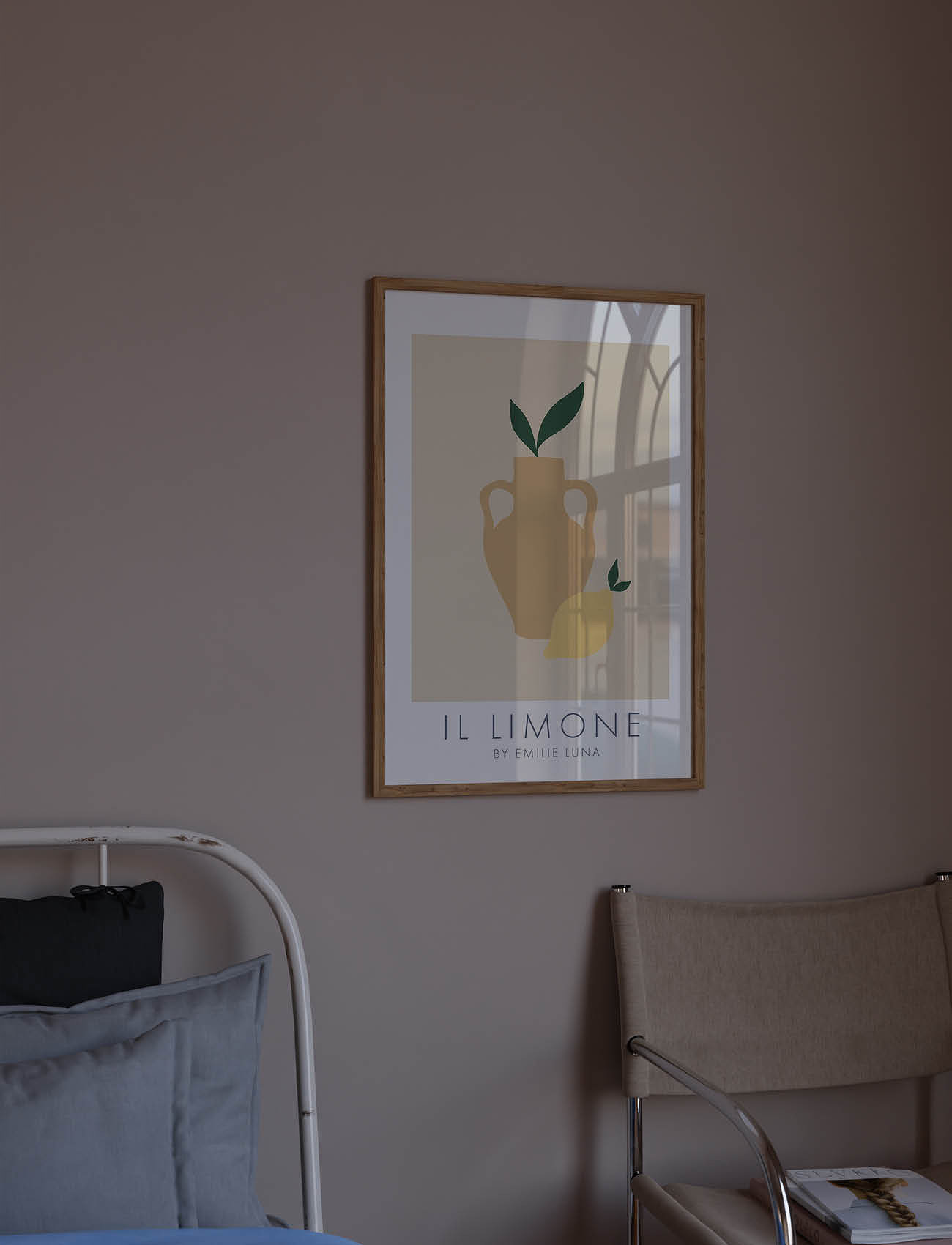 Poster & Frame Emilie Luna - Il Limone 02, 50X70 cm, Multi/patterned, Plakater > Mad, Unisex