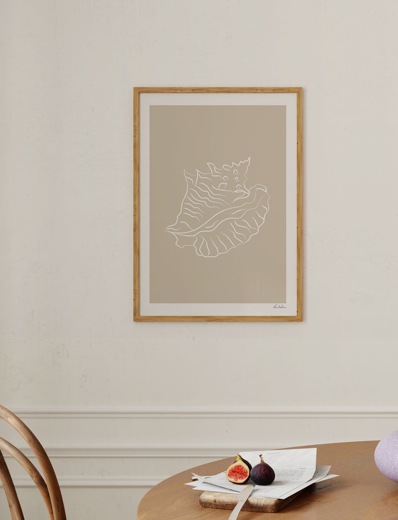 Poster & Frame Emilie Luna - Seashell 02, 50X70 cm, Multi/patterned, Plakater > Natur, Unisex