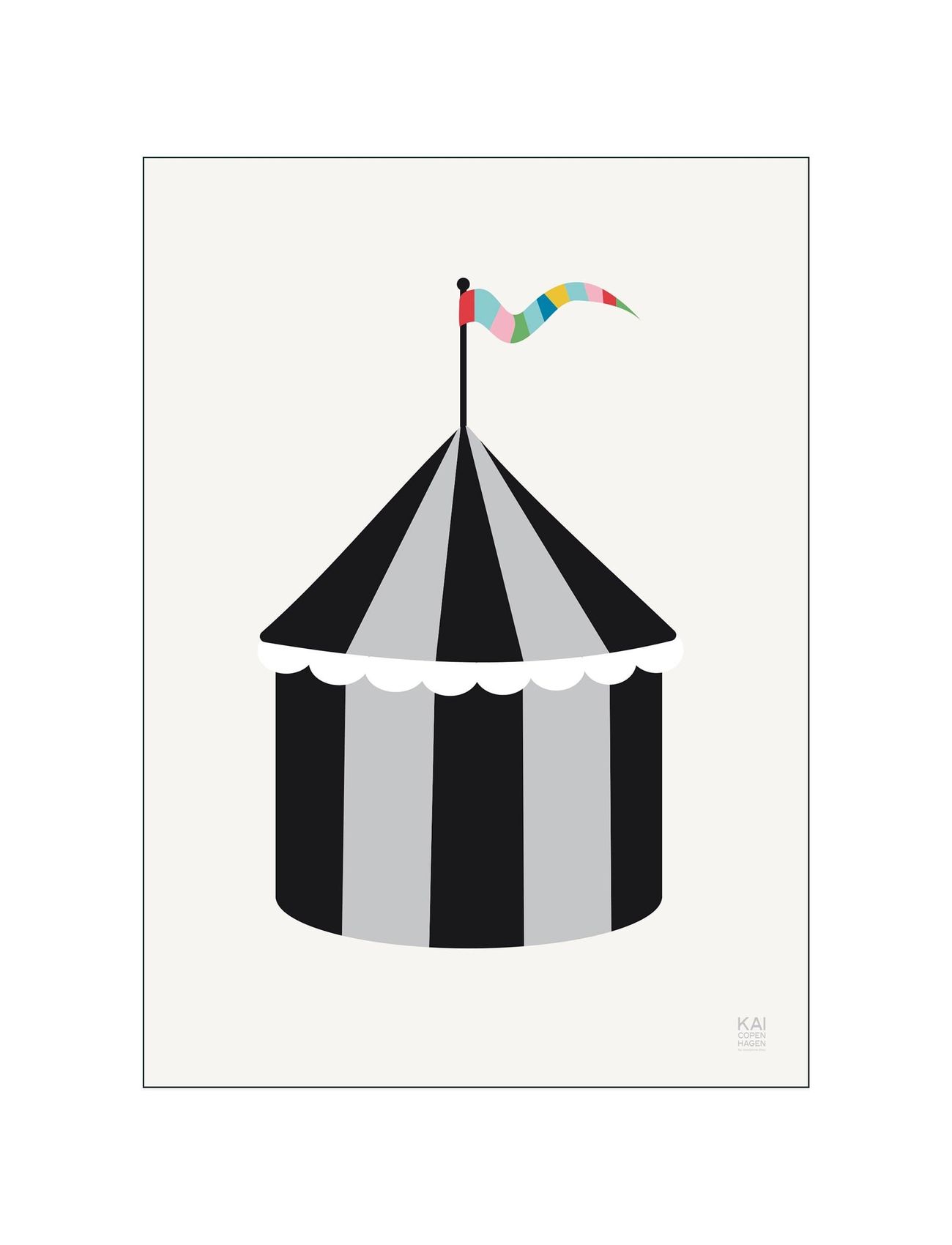 Circus Home Kids Decor Posters Monivärinen/Kuvioitu Poster & Frame