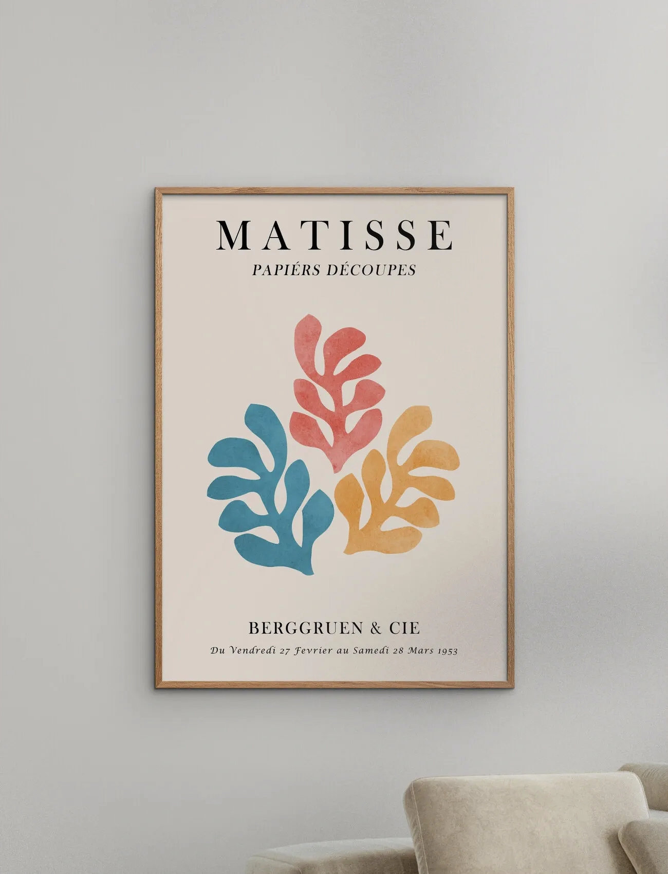 Poster & Frame Vitor Costa - Matisse Floral Poster 3, 50X70 cm, Multi/patterned, Plakater > Illustrationer, Unisex