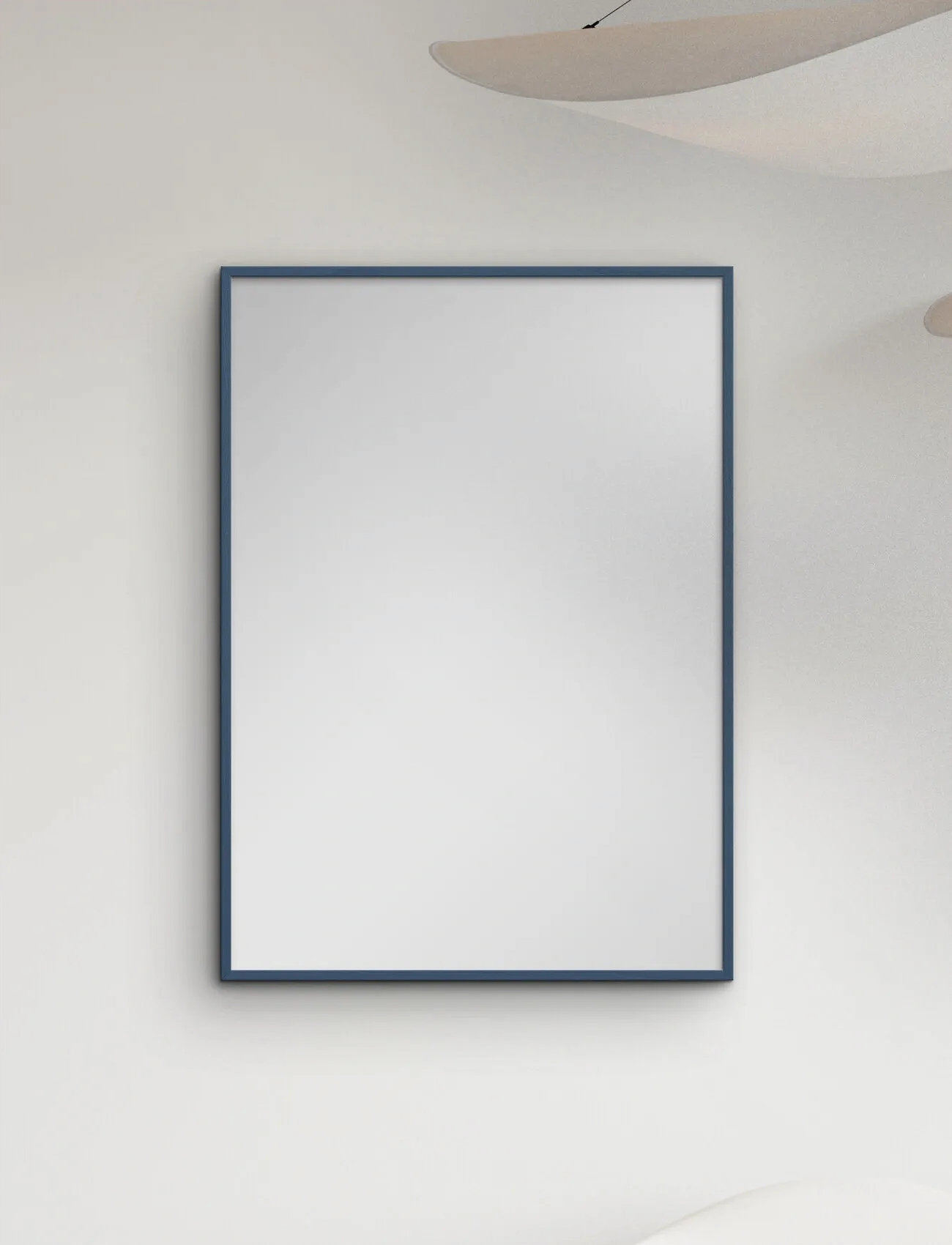 Poster & Frame Indian Teal Wood Mirror, 40X50 cm, Green, Spejle > Vægspejle, Unisex
