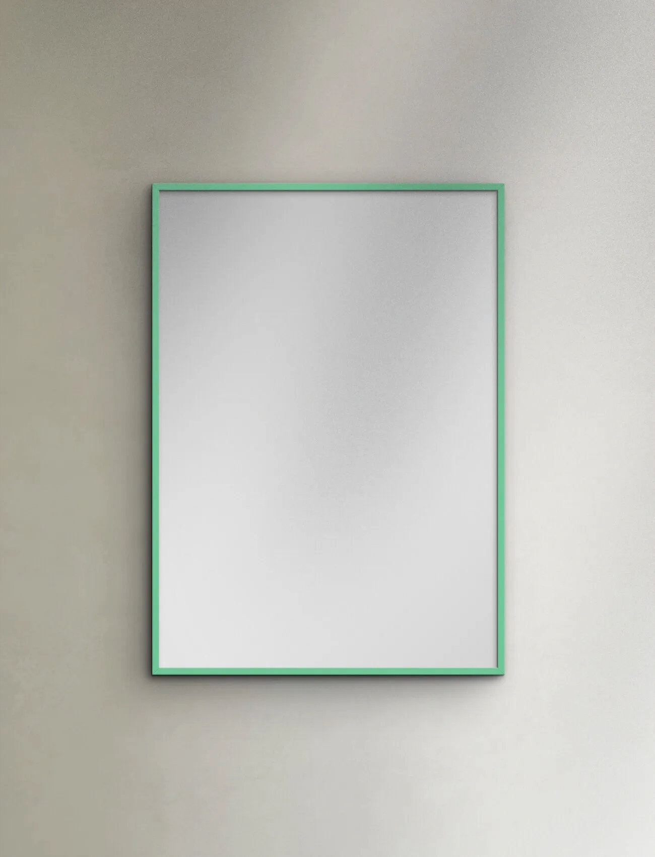 Poster & Frame Mint Wood Mirror, 30X40 cm, Green, Spejle > Vægspejle, Unisex
