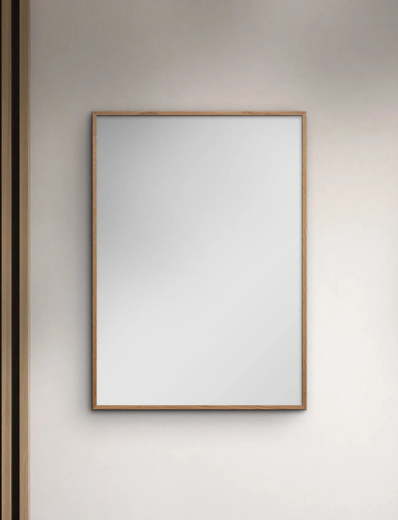 Poster & Frame Nature Oak Mirror, 30X40 cm, Spejle > Vægspejle, Unisex