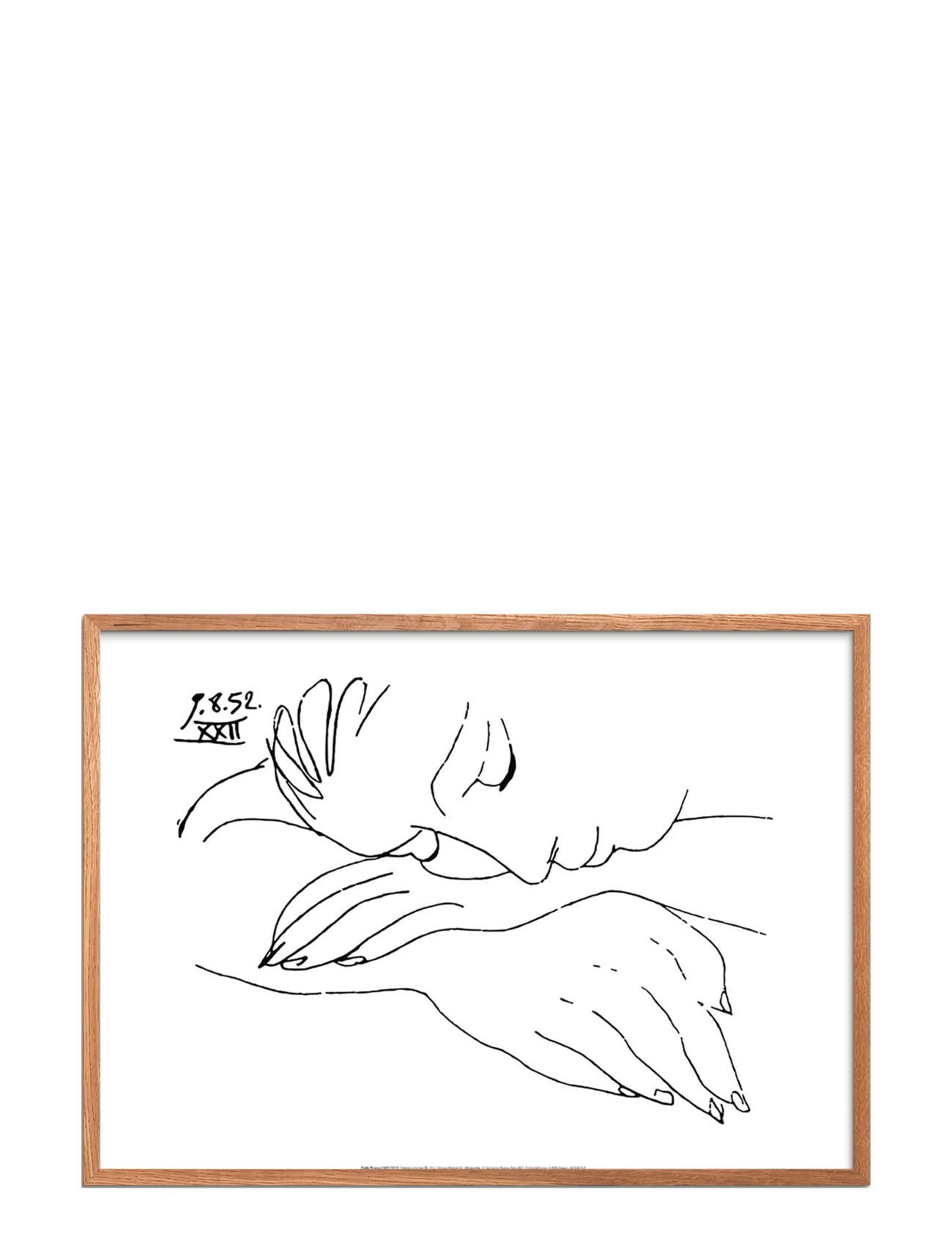 Femme Endormie White Poster & Frame