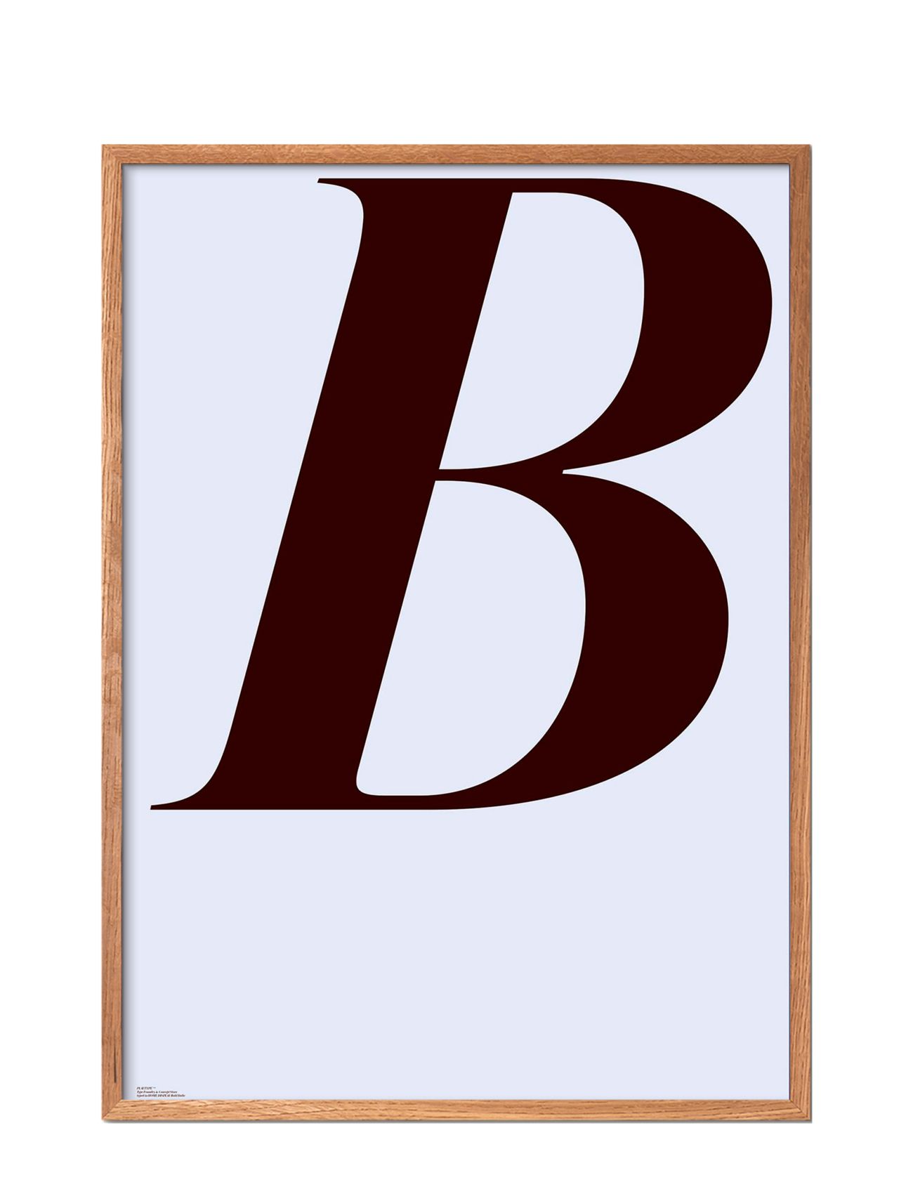 Abcd-B Patterned Poster & Frame