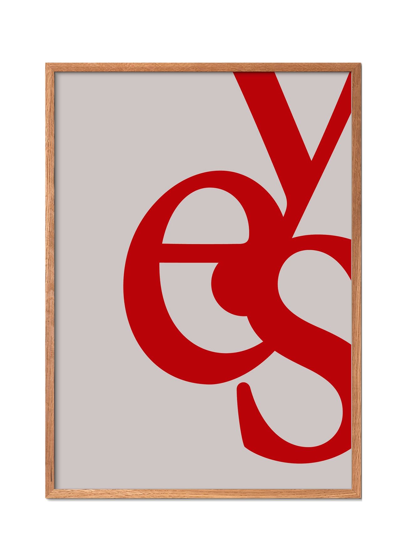 Be-Youself-Yes-Red Patterned Poster & Frame